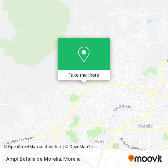 Ampl Batalla de Morelia map