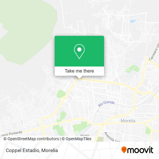 Coppel Estadio map