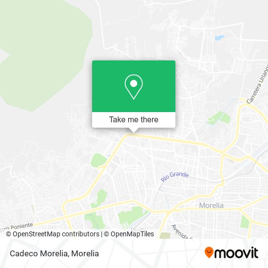 Mapa de Cadeco Morelia
