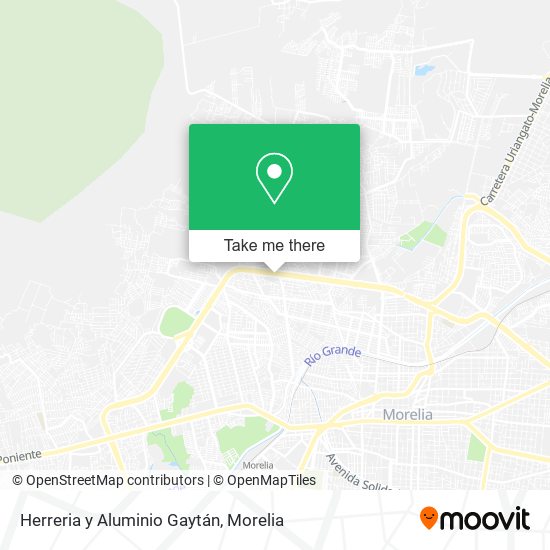 Mapa de Herreria y Aluminio Gaytán