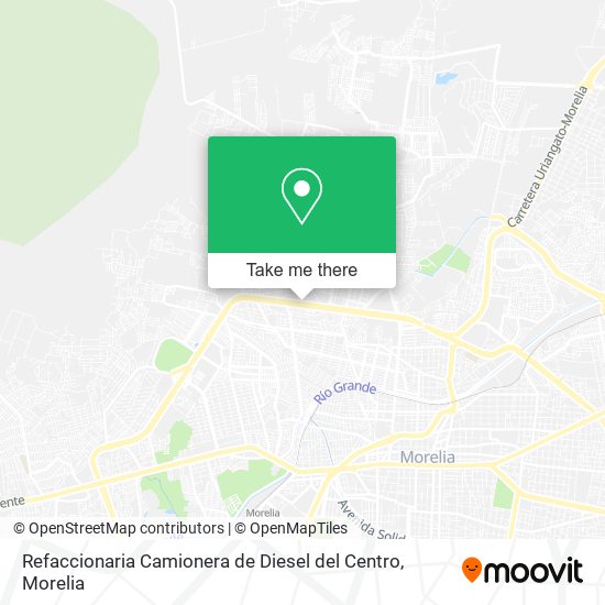 Mapa de Refaccionaria Camionera de Diesel del Centro