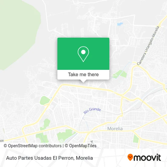 Auto Partes Usadas El Perron map