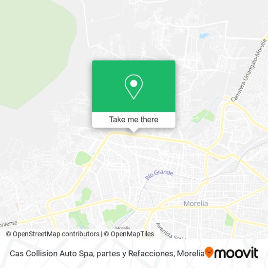 Mapa de Cas Collision Auto Spa, partes y Refacciones