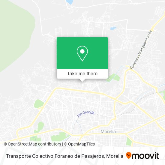 Mapa de Transporte Colectivo Foraneo de Pasajeros