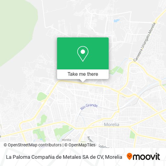 La Paloma Compañia de Metales SA de CV map