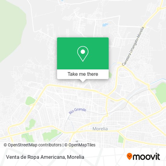 Venta de Ropa Americana map