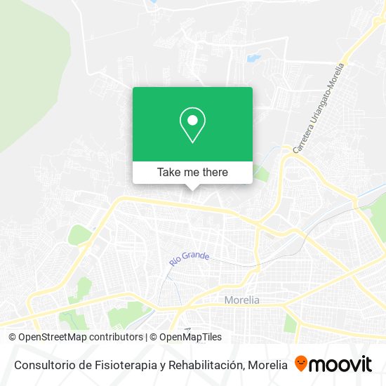 Mapa de Consultorio de Fisioterapia y Rehabilitación