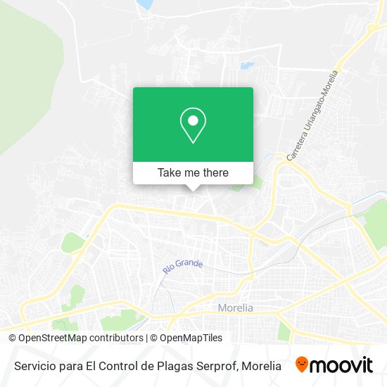 Mapa de Servicio para El Control de Plagas Serprof