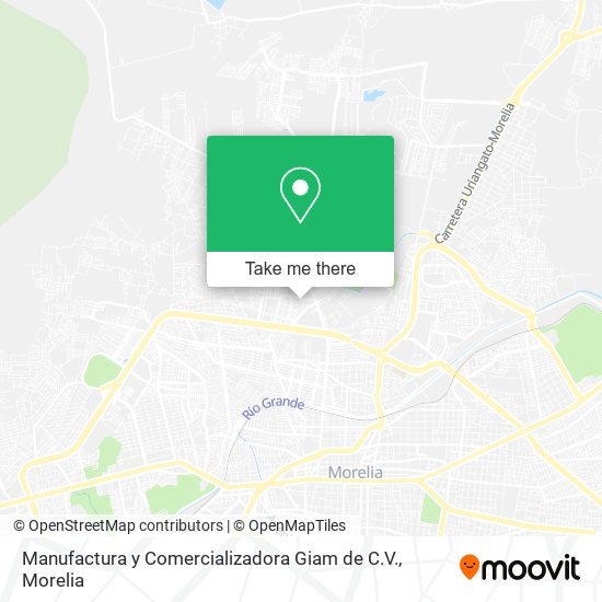 Mapa de Manufactura y Comercializadora Giam de C.V.
