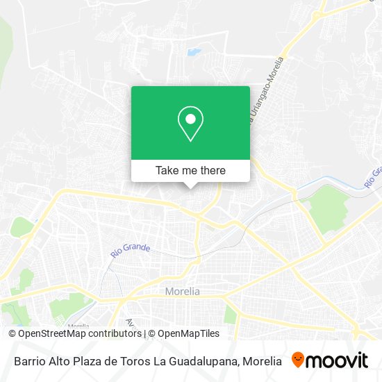 Mapa de Barrio Alto Plaza de Toros La Guadalupana