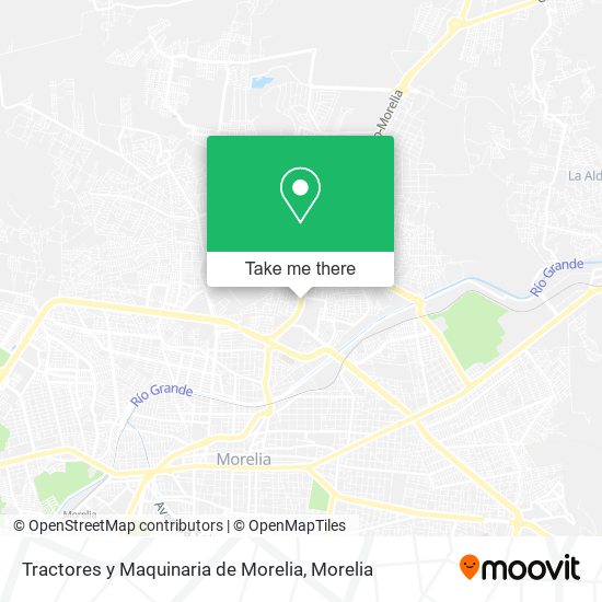 Tractores y Maquinaria de Morelia map