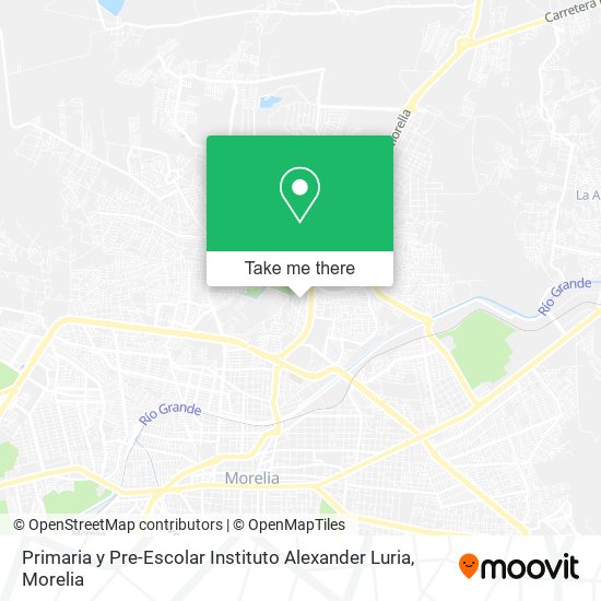 Mapa de Primaria y Pre-Escolar Instituto Alexander Luria