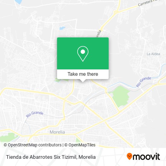 Mapa de Tienda de Abarrotes Six Tizimil