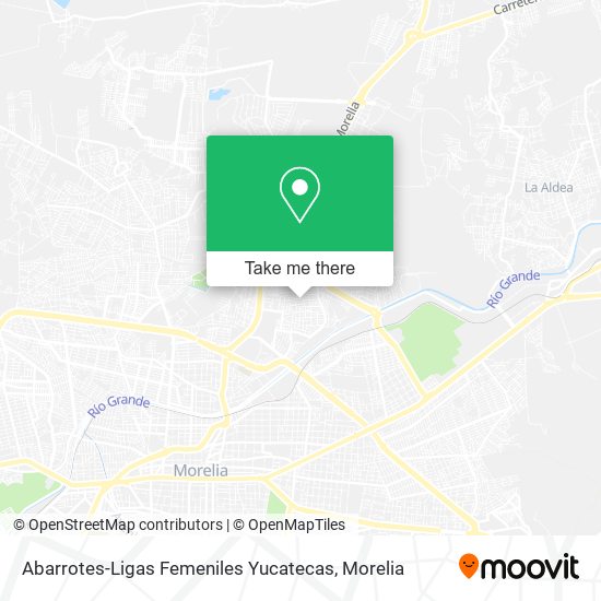 Abarrotes-Ligas Femeniles Yucatecas map