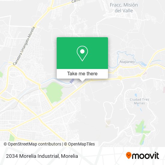 Mapa de 2034 Morelia Industrial