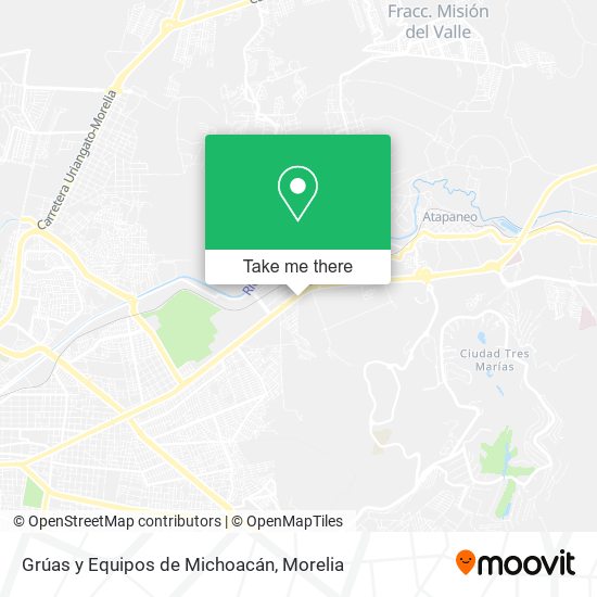 Grúas y Equipos de Michoacán map