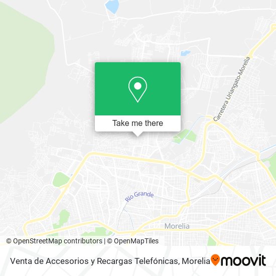 Venta de Accesorios y Recargas Telefónicas map