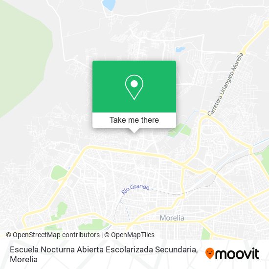 Mapa de Escuela Nocturna Abierta Escolarizada Secundaria