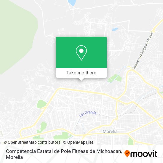 Competencia Estatal de Pole Fitness de Michoacan map