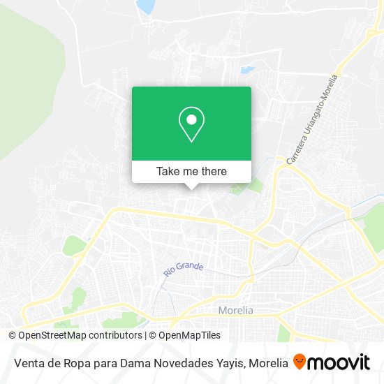 Venta de Ropa para Dama Novedades Yayis map