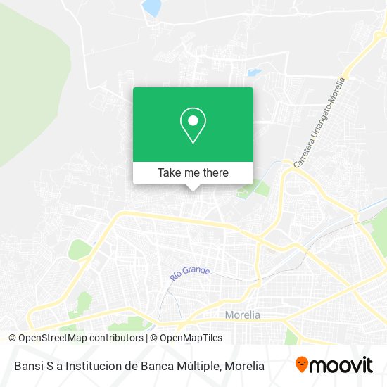 Mapa de Bansi S a Institucion de Banca Múltiple