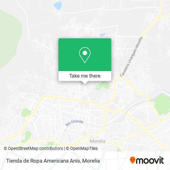 Mapa de Tienda de Ropa Americana Anís