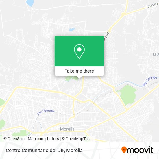 Mapa de Centro Comunitario del DIF