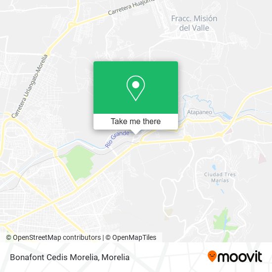 Bonafont Cedis Morelia map