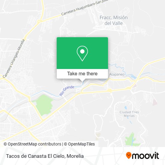 Mapa de Tacos de Canasta El Cielo