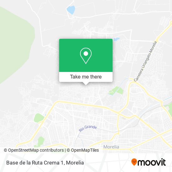 Base de la Ruta Crema 1 map