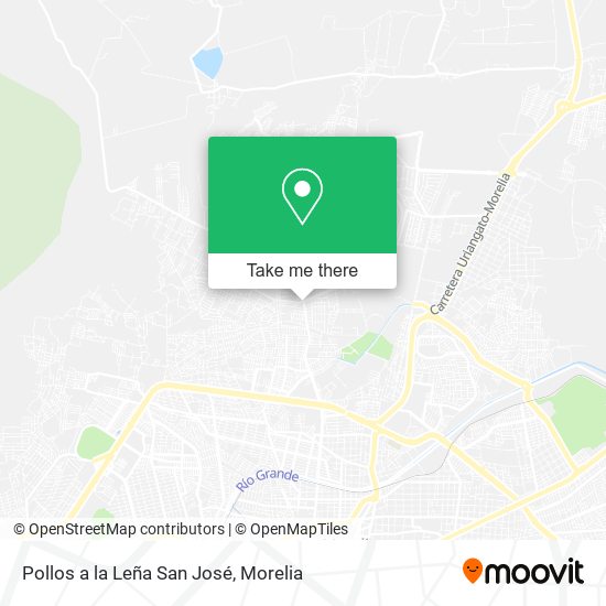 Mapa de Pollos a la Leña San José