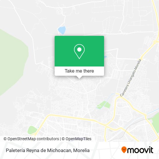 Mapa de Paletería Reyna de Michoacan
