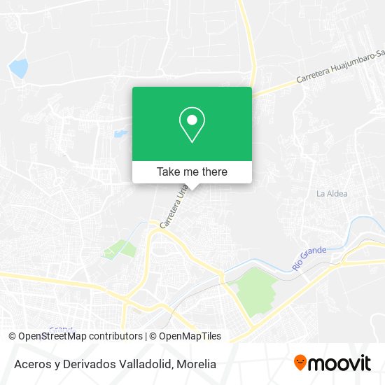 Mapa de Aceros y Derivados Valladolid