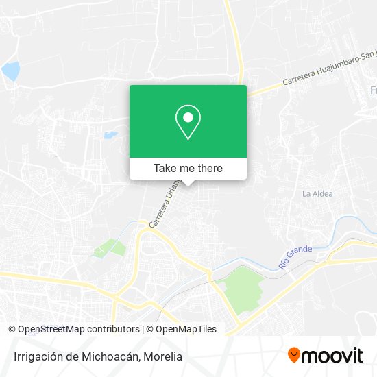 Irrigación de Michoacán map