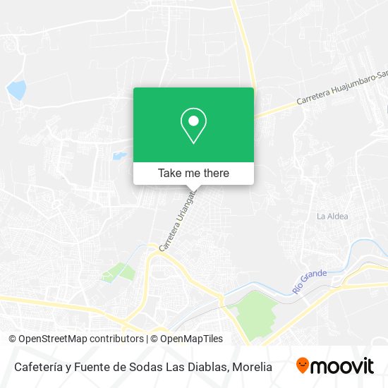 Cafetería y Fuente de Sodas Las Diablas map