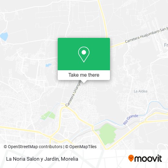 La Noria Salon y Jardín map