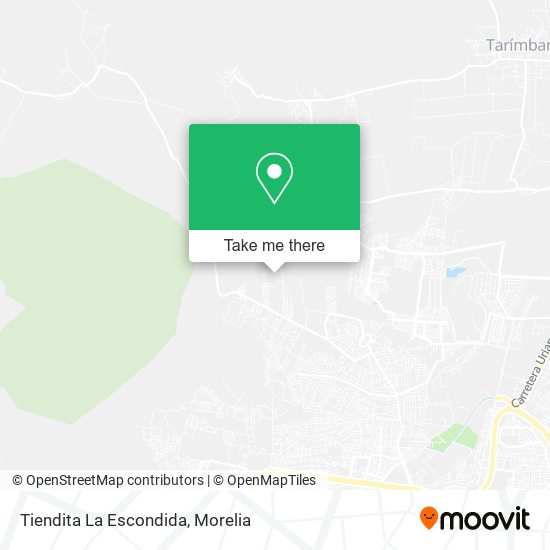 Mapa de Tiendita La Escondida