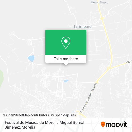 Festival de Música de Morelia Miguel Bernal Jiménez map