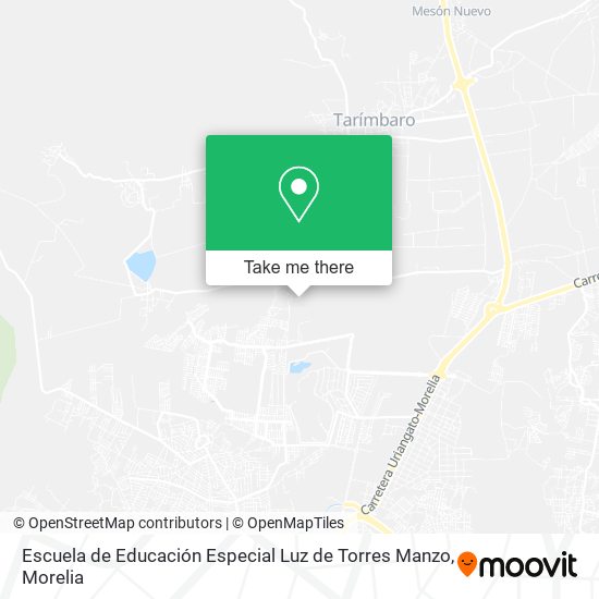 Escuela de Educación Especial Luz de Torres Manzo map