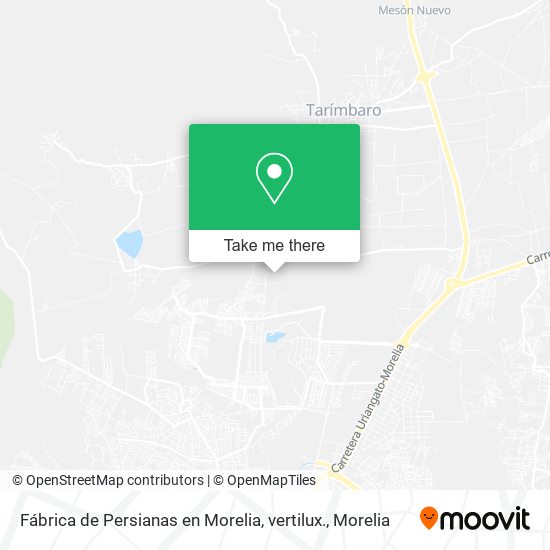 Fábrica de Persianas en Morelia, vertilux. map