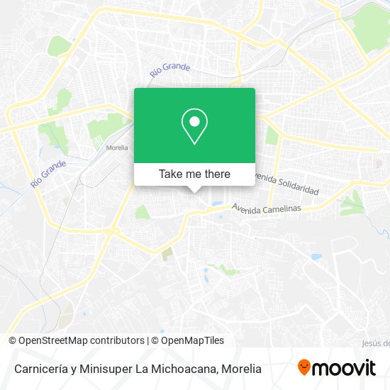 Carnicería y Minisuper La Michoacana map