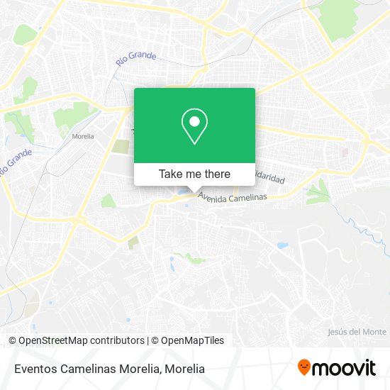 Eventos Camelinas Morelia map