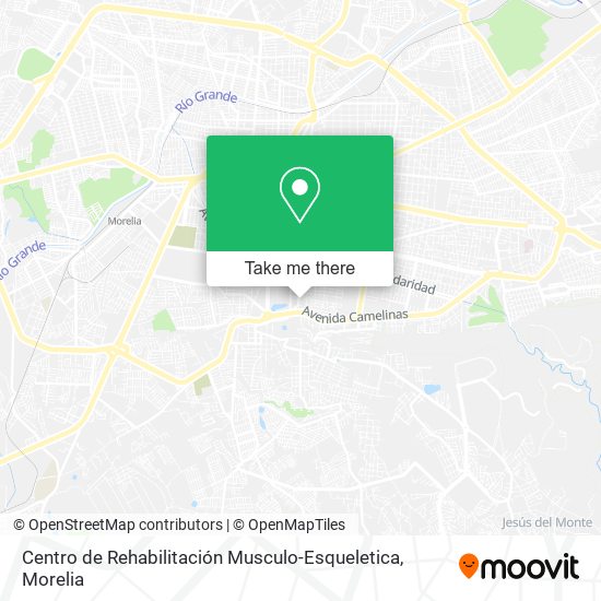 Mapa de Centro de Rehabilitación Musculo-Esqueletica