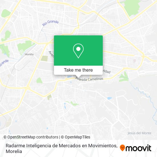 Mapa de Radarme Inteligencia de Mercados en Movimientos