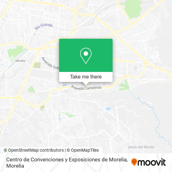 Mapa de Centro de Convenciones y Exposiciones de Morelia