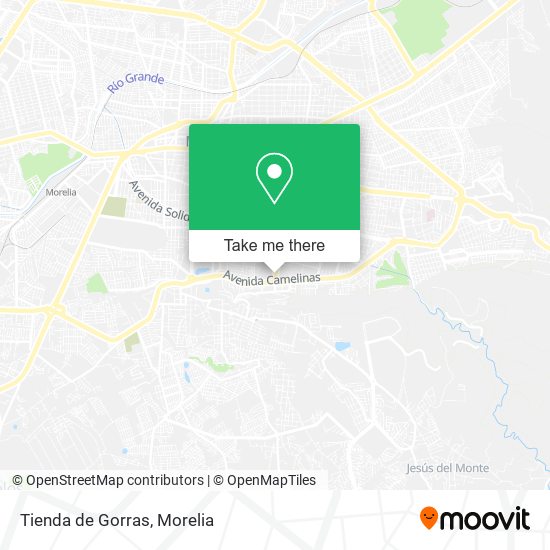 Mapa de Tienda de Gorras