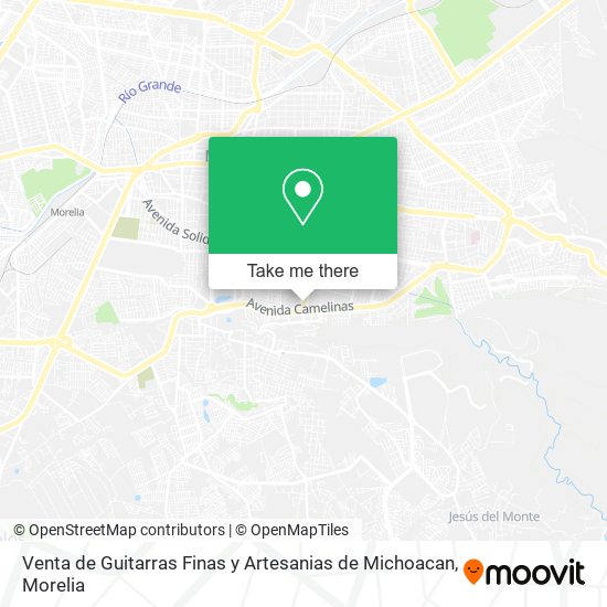Venta de Guitarras Finas y Artesanias de Michoacan map