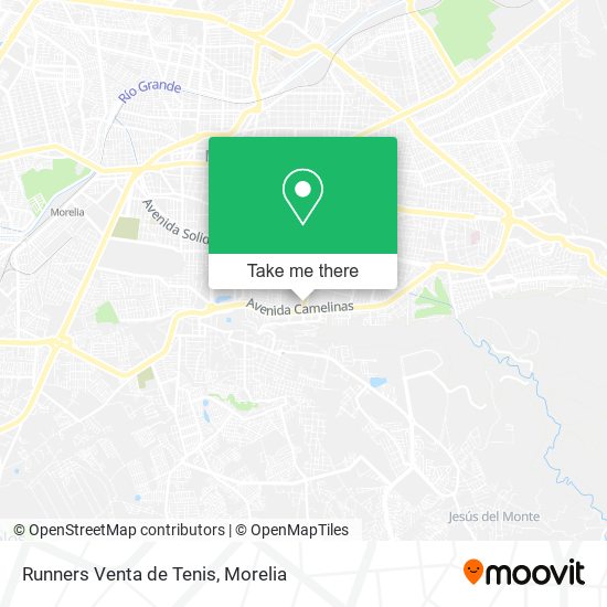 Runners Venta de Tenis map