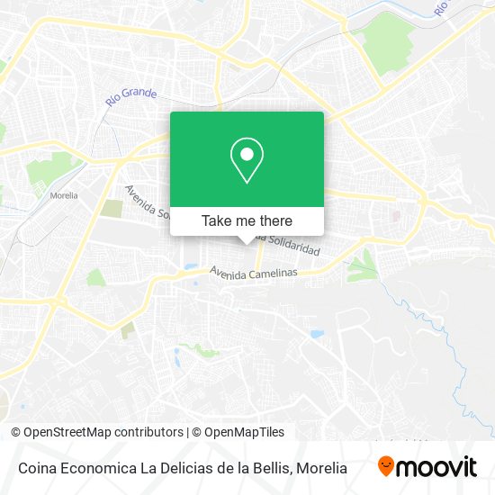Coina Economica La Delicias de la Bellis map