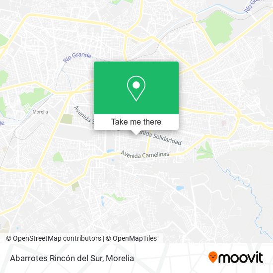 Abarrotes Rincón del Sur map